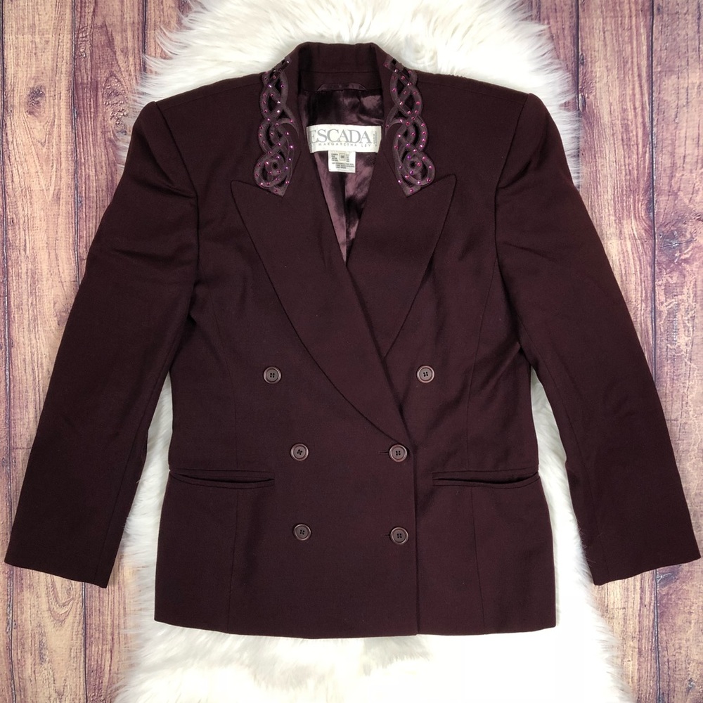 Escada By Margaretha Ley Bling Rhinestone Blazer